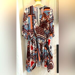 PLEASE fashion Azzurro/Ara Dress - size XS - multi colour